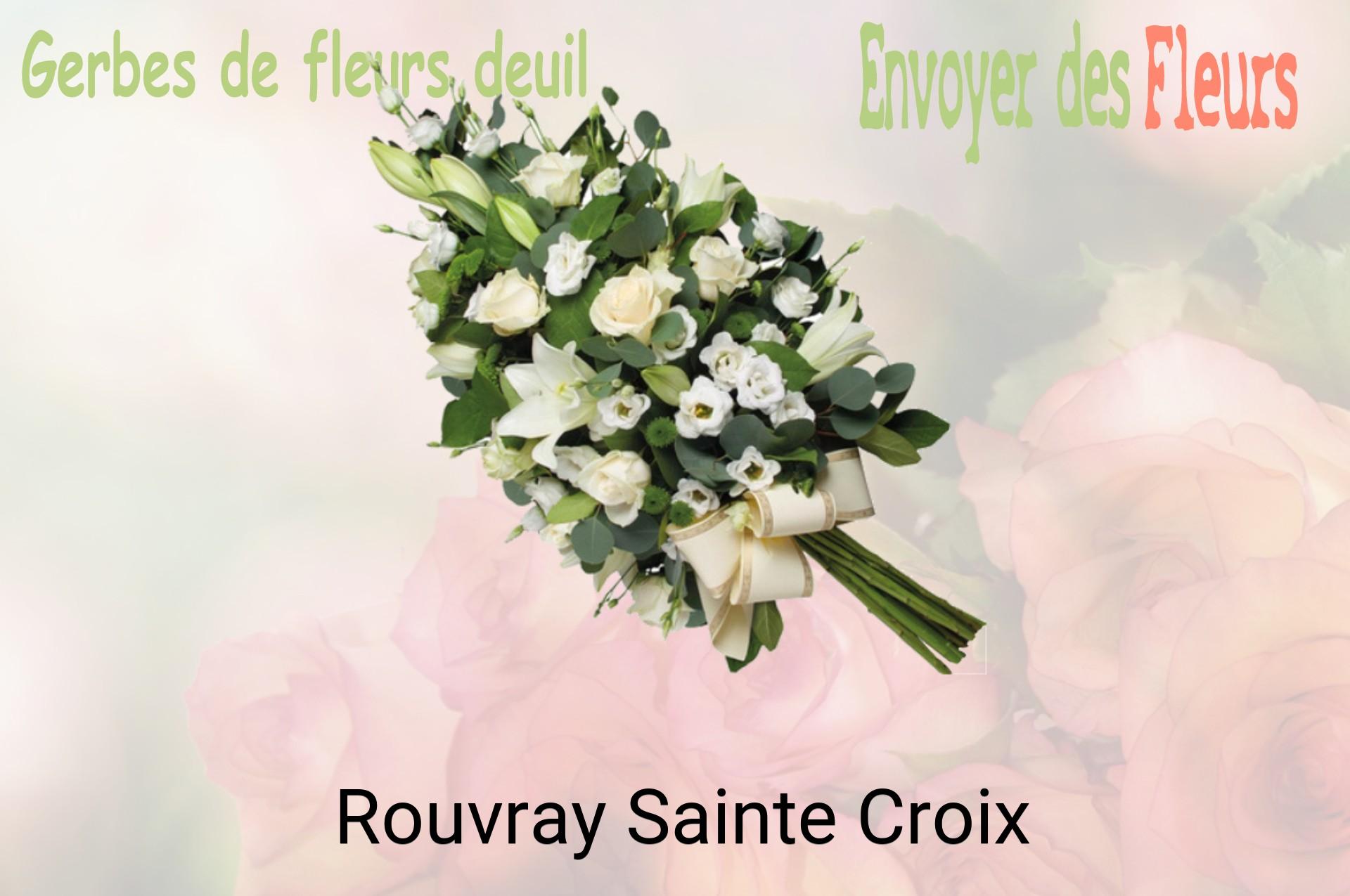 Gerbe de fleurs de deuil livrée à Rouvray-Sainte-Croix
